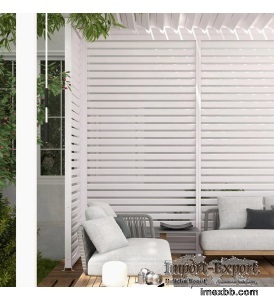 MIRADOR ACCESSORY - SHUTTER WALL WHITE PERGOLA