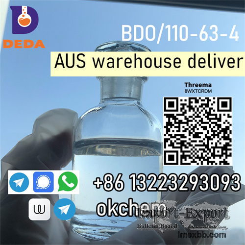 Australi warehouse overnight delivery Cas 110-63-4 BDO / 1, 4-Butanediol 