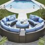 Outdoor Patio Wicker Rattan Sectional Sofa