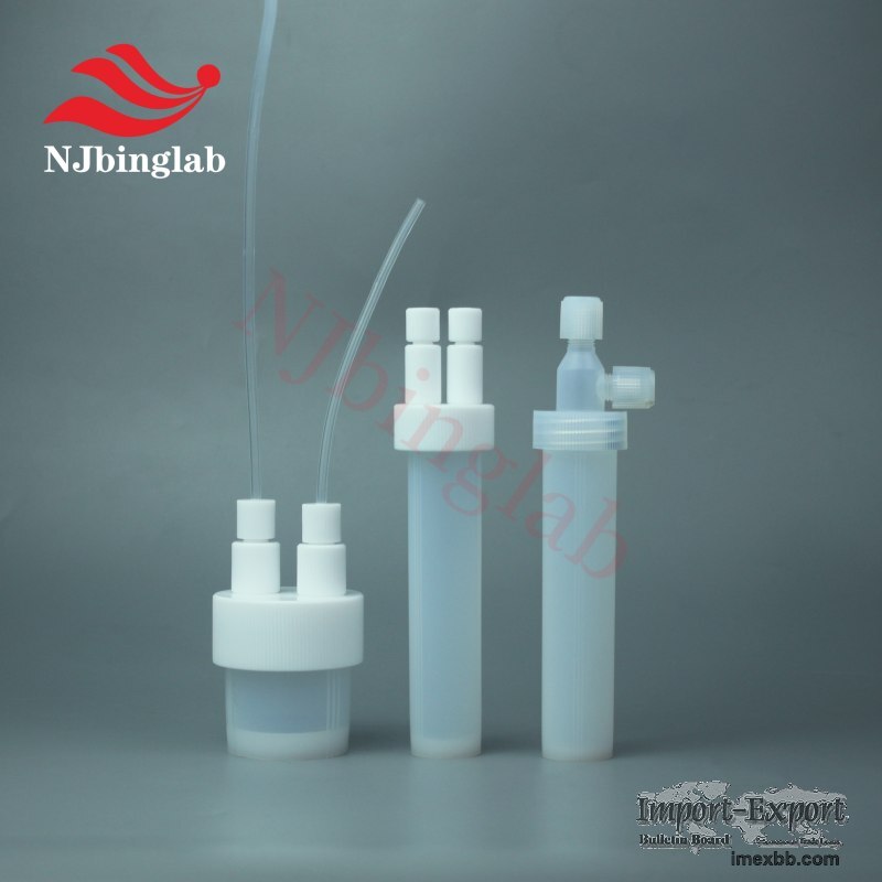 Customizable high-purity PFA double-neck reaction bottles