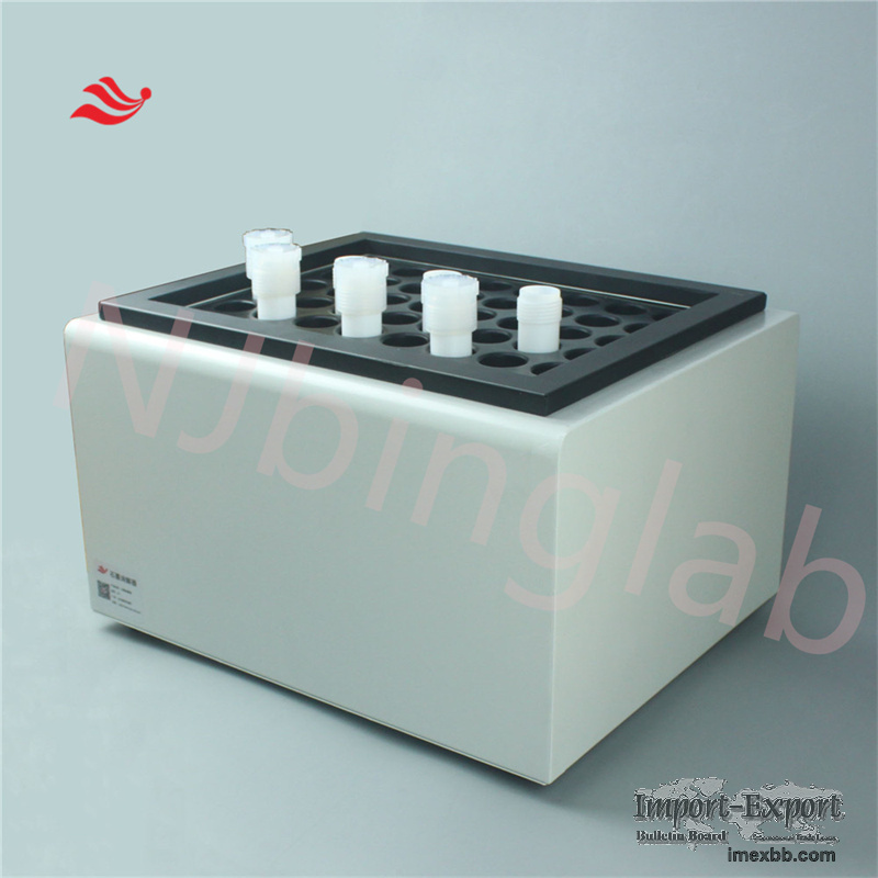 Graphite digester 42 holes, with CEM microwave vessels for acid removal