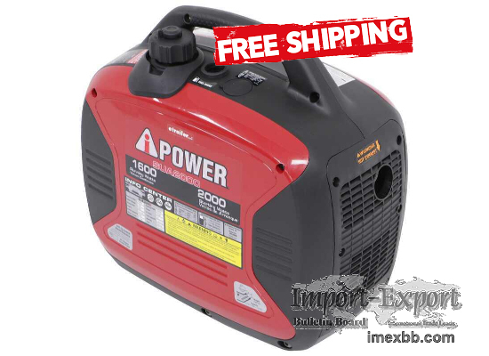 Inverter Generator 2000 Surge Watts, 1600 Rated Watts, EPA and CAR