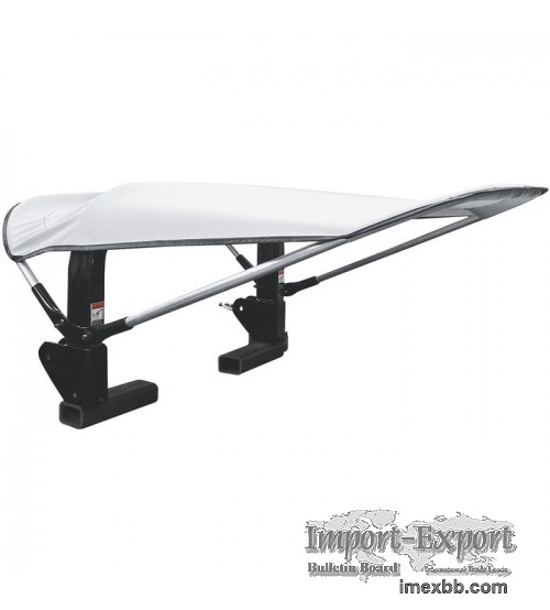 Cozy Cab Gray Acrylic-Coated Nonfolding Poly Sunshade 2x3 Rectangular Tube