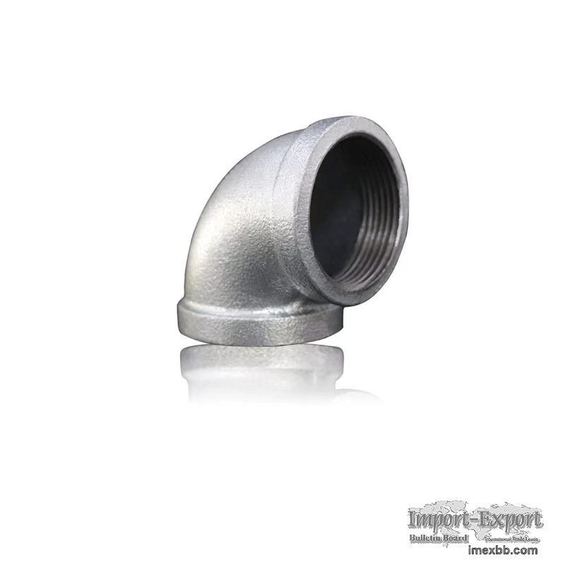 Galvanized Elbow 90 Degree Female Malleable Iron Pipe Fittings No90