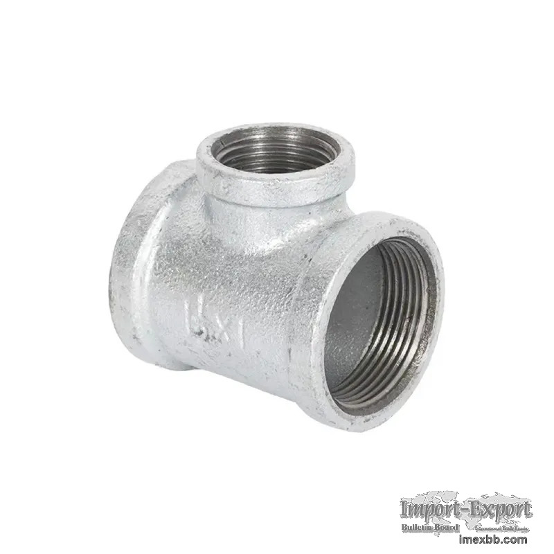 No130R Reducing Galvanized Pipe Fittings Tee