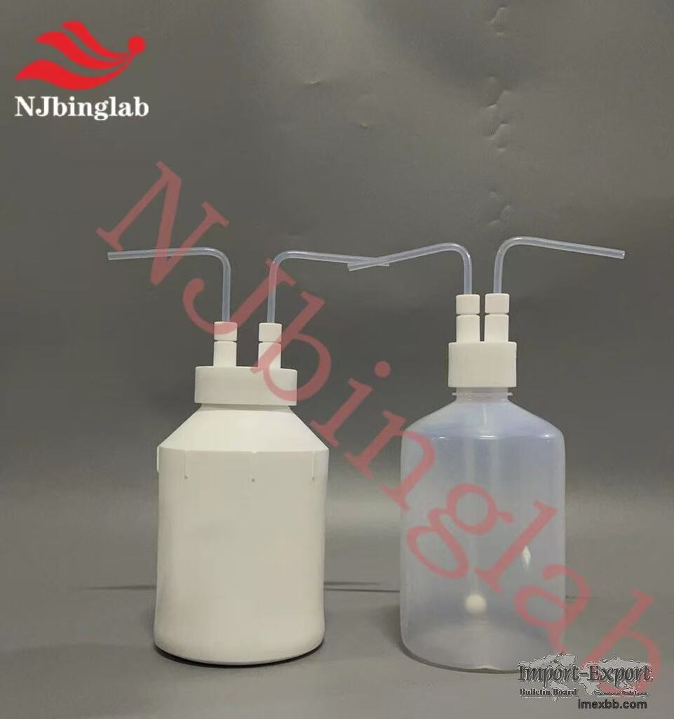 Nanjing Binzhenghong PFA Gas Wash Bottle 100ml Polyvinylidene Chloride