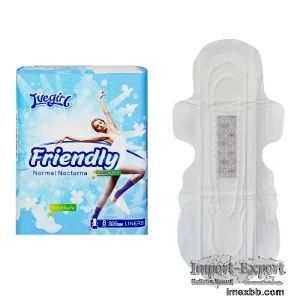 Good Quality Wholesale Biodegradable Pure Cotton Disposable Sanitary Napkin