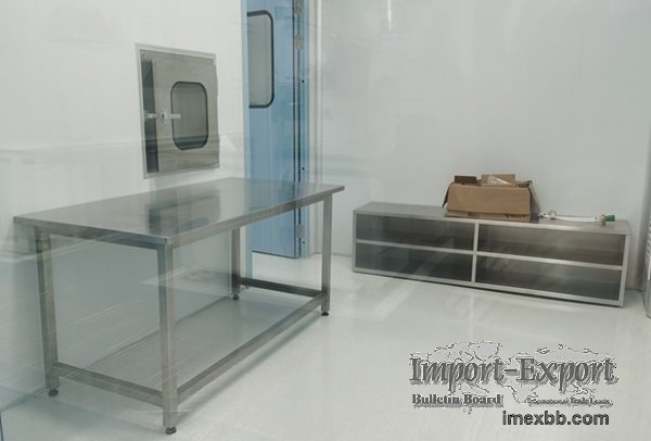 Stainless steel cleanroom table