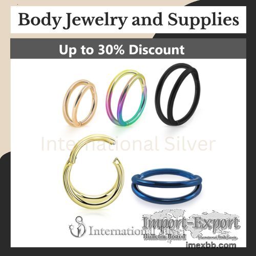 Wholesale Surgical Steel Hinged Segment Ring