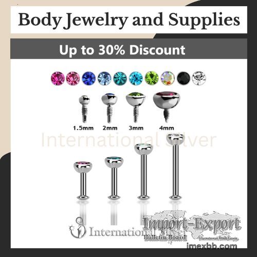 Wholesale Internal Threaded Labret Stud