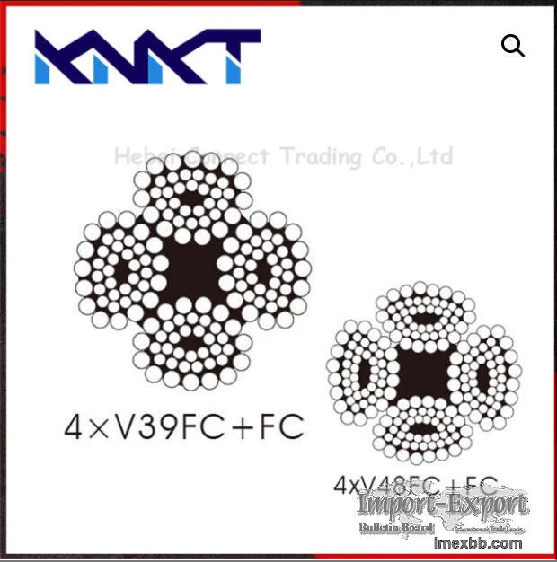 4xV39 Shaped Strand Wire Rope for Crane