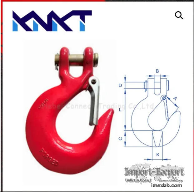 Clevis Slip Hook With Safety Latch