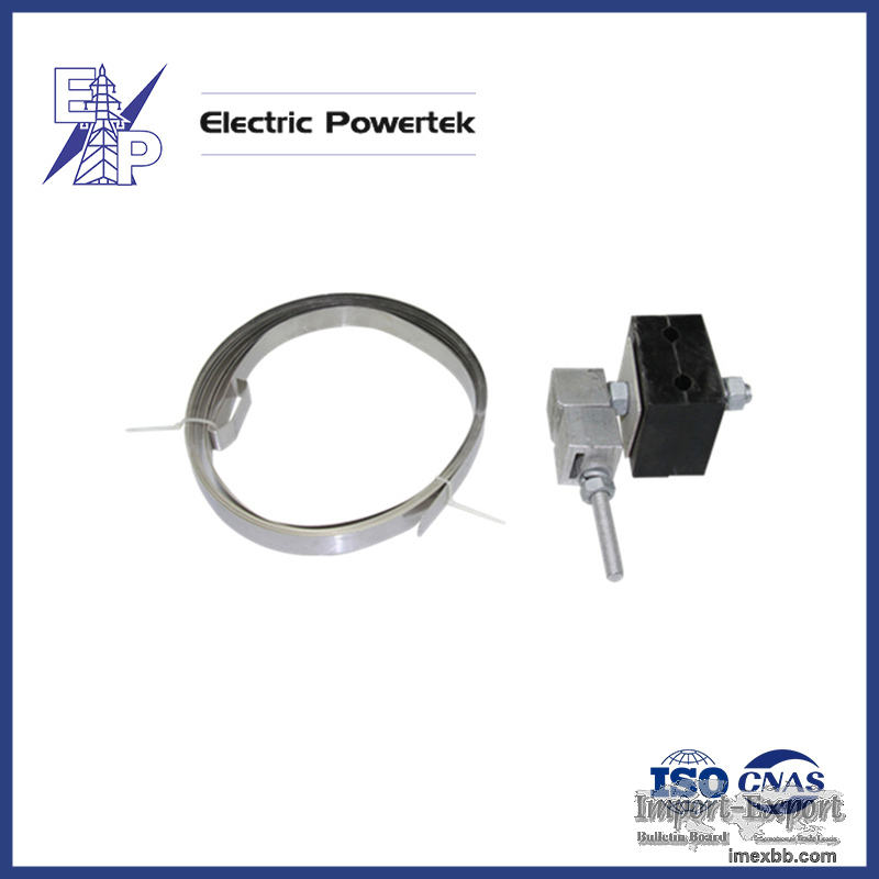 ADSS Cable Clamp Rubber Down Lead Clamp for Concrete Pole