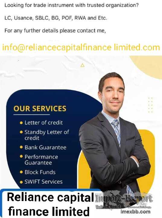 Genuine Provider of  BG, SBLC