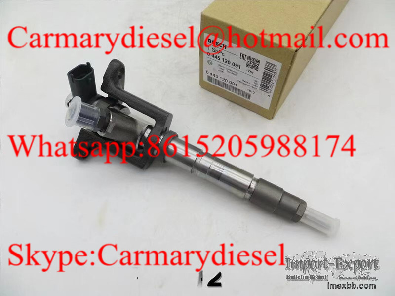 BOSCH Genuine common rail fuel injector assy 0445120091, 107755-0300, F01G0