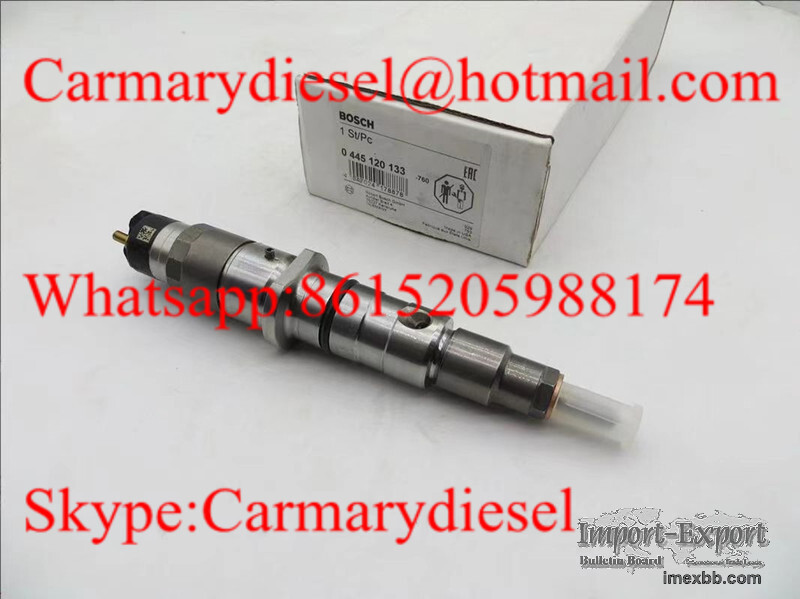 BOSCH Genuine common rail fuel injector assy 0445120038, 0445120133 for Cum