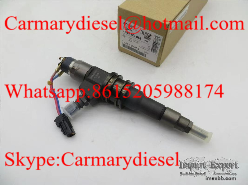 BOSCH Genuine common rail fuel injector 0445120058 for MITSUBISHI Fuso ME35