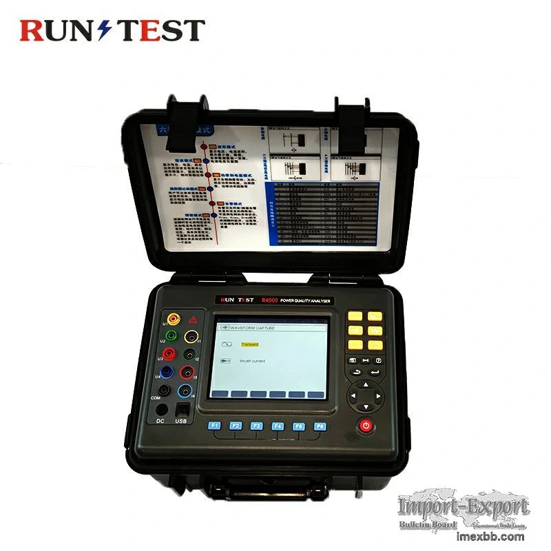 10.Portable 3 Phase Electric Digital Power Quality Analyzer
