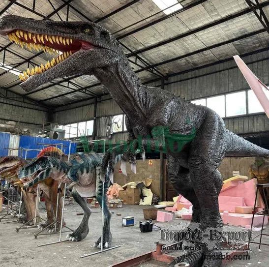 Animatronic Lifesize Dinosaurs Baryonyx model for museum
