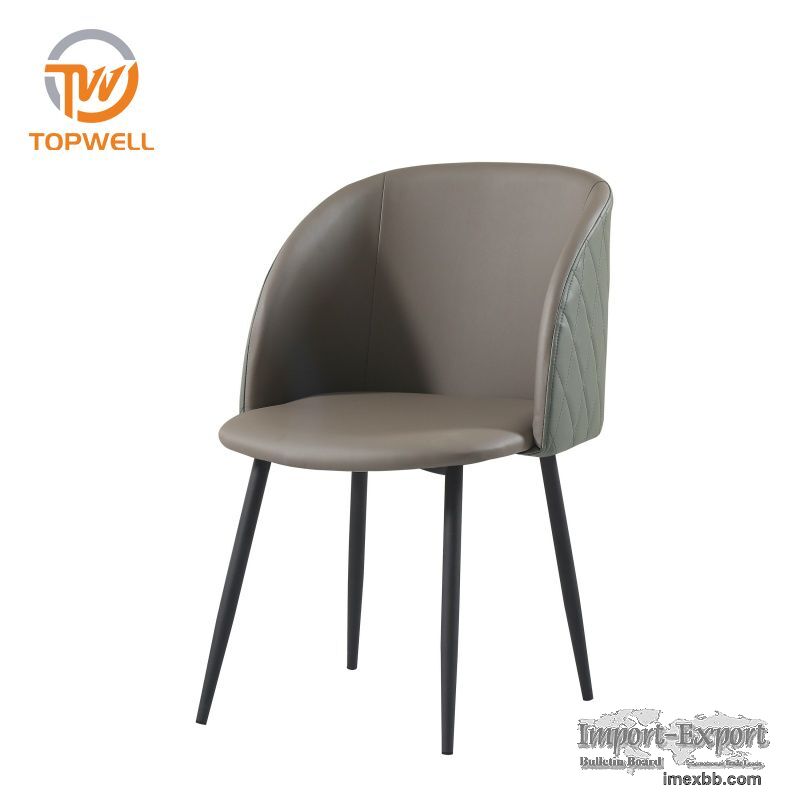 Dining Chair PVC seat Powder coating leg DC-7330