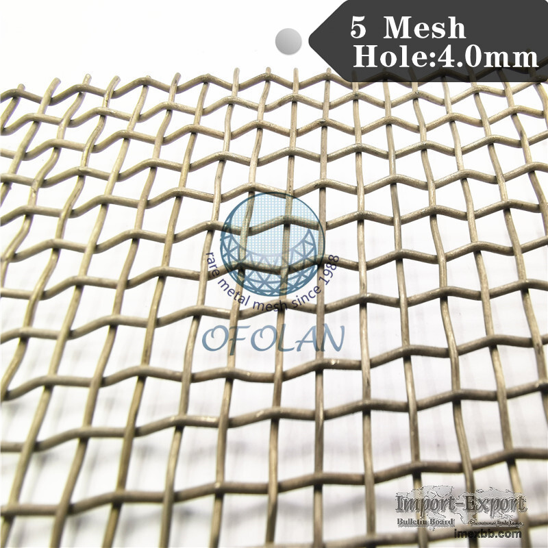 Titanium electrode mesh
