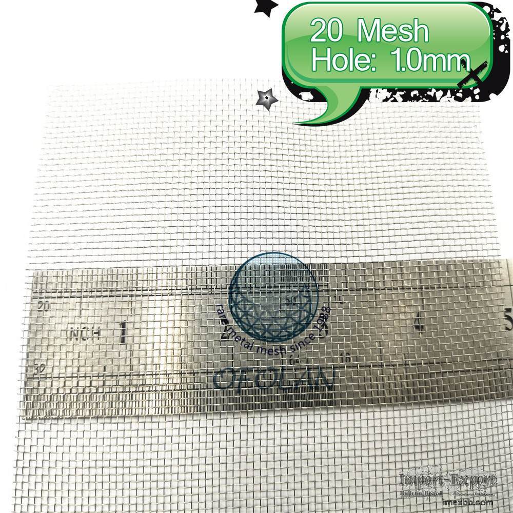 Titanium punched mesh