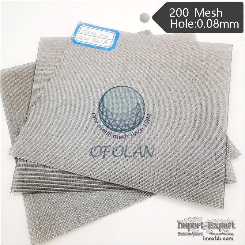 Powder sintered titanium mesh