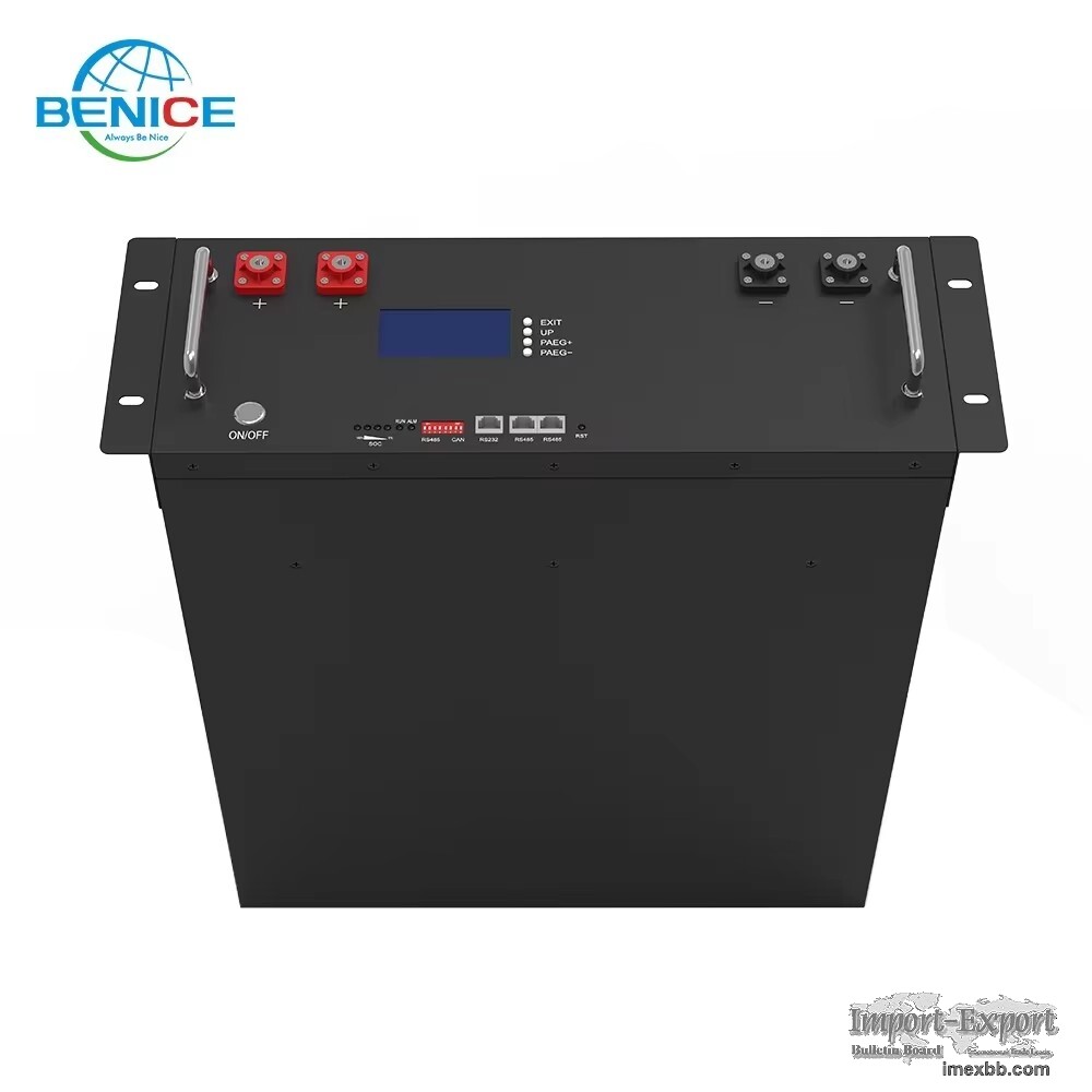 High Voltage 48V 51.2V 300Ah 400Ah Lifepo4 Solar Battery System 50Hz Output