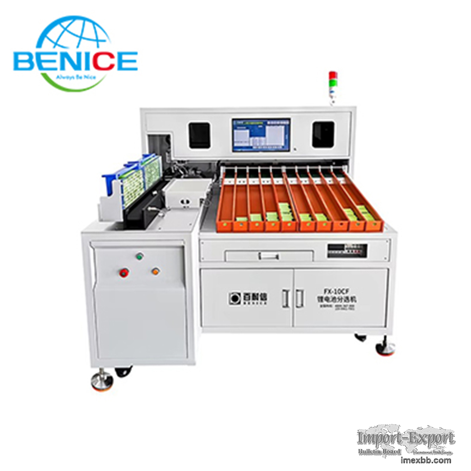 5-22 Channel Automatic Cylindrical Battery Sorter 18650/26650/32650/21700 