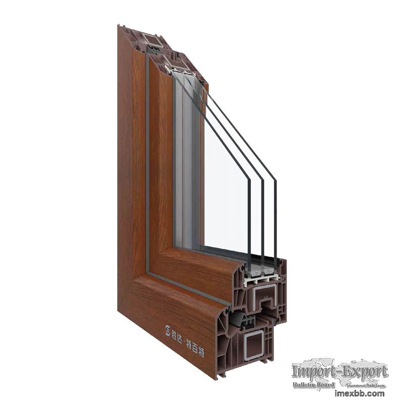 88mm Plastic Steel Casement Window
