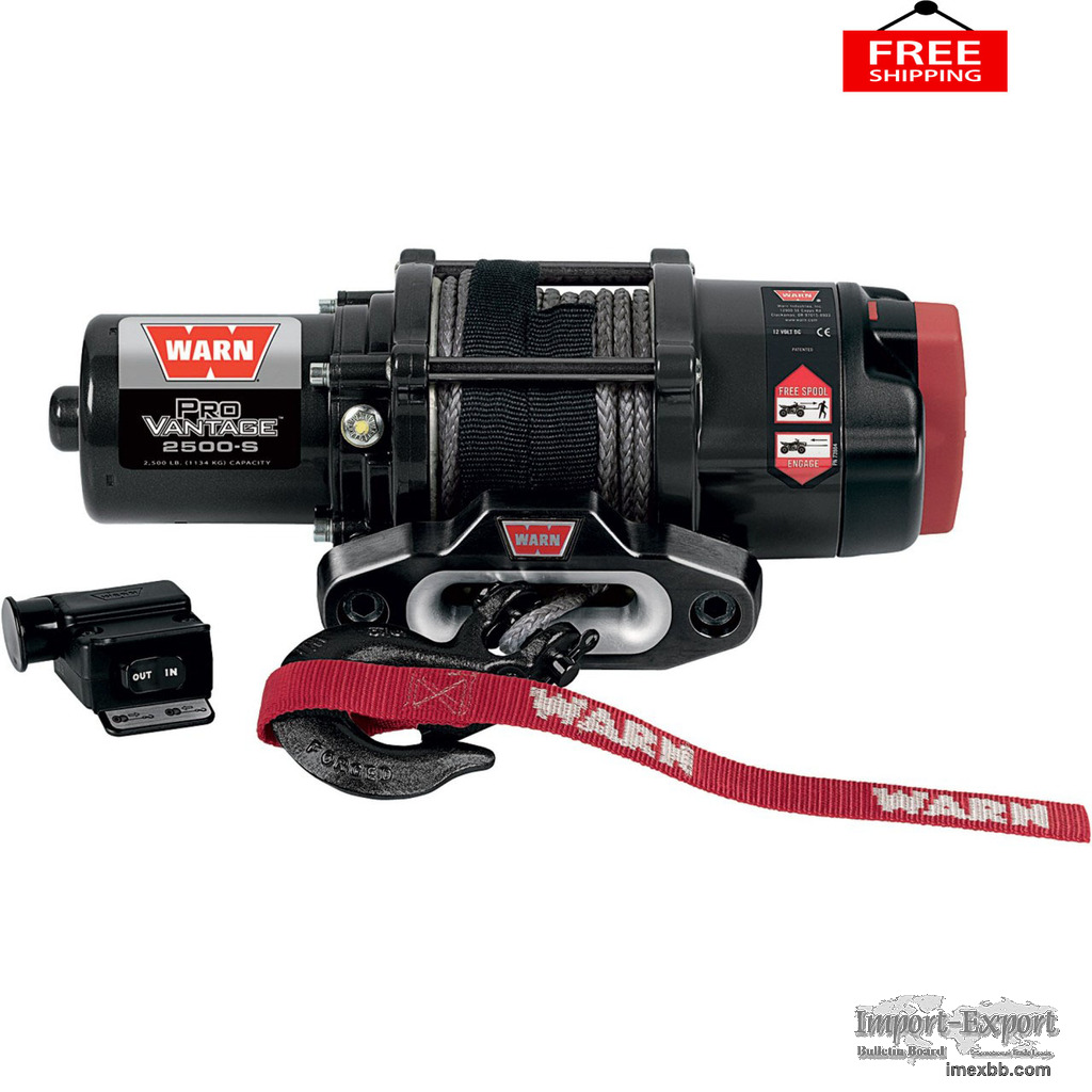 Warn ProVantage 2500 Series 12 Volt DC Powered Electric ATV Winch 2500Lb