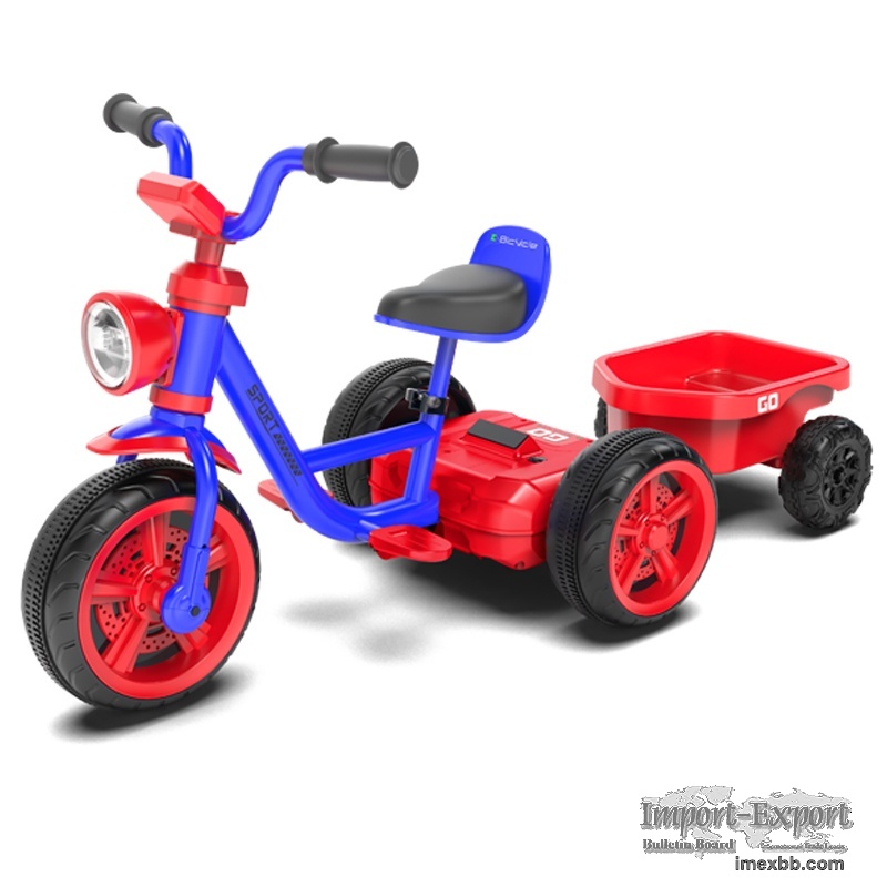 15w Dual-motor Tricycle With Handlebar Start & Battery Display
