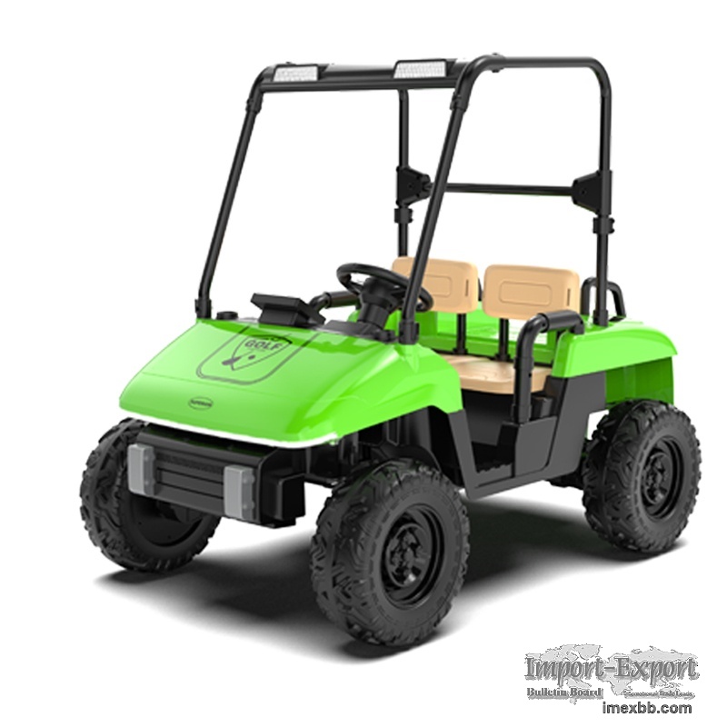 Bluetooth Music Kids Golf Cart With 2.4g Remote & Led Lights