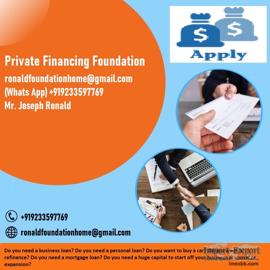 DO YOU NEED A PERSONAL LOAN / BUSINESS LOAN AT 3% INTEREST RATE? APPLY