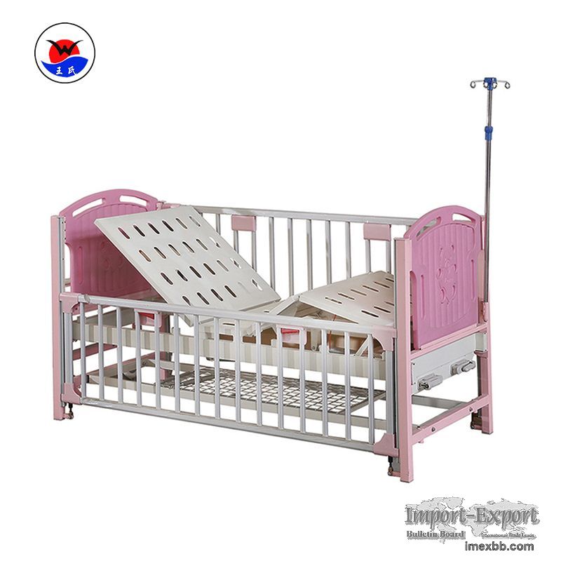 Manual Cartoon Hospital Pediatric Bed