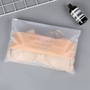Custom CPE plastic clothing package frosted slider zipper zip bags for pack