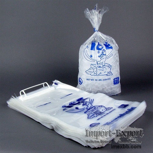 Plastic wicket ice wicketted bread bag automatic packaging poly bag manufac