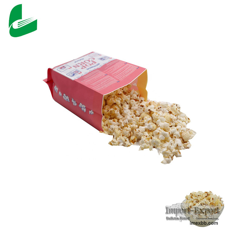 Custom wholesale Kraft Paper Microwave Popcorn Bag