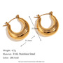 U-shaped stainless steel earrings wholesale