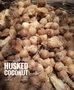 Semi husked coconuts