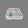 4-Compartment Transparent Takeout Container