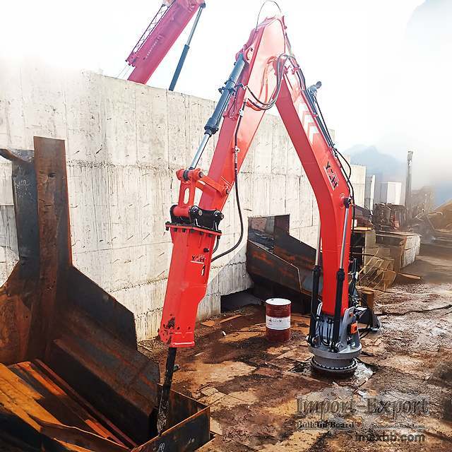 Stationary type fixed rockbreaker system