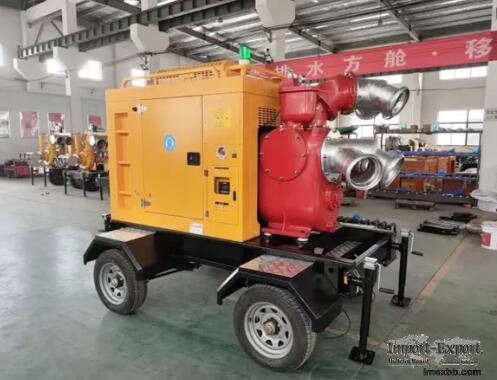 Mobile Trailer Mounted Self Priming Diesel Water Pumps