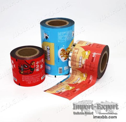 Printed laminated food packaging plastic roll film