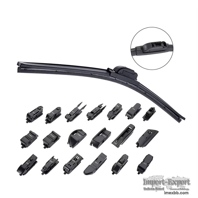 Latest A4/Q5 Model Car Wiper Multifunctional U-Hook Soft Windscreen Wipers 