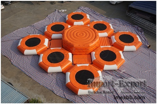 Biggest inflatable trampoline park water park for sea and lake