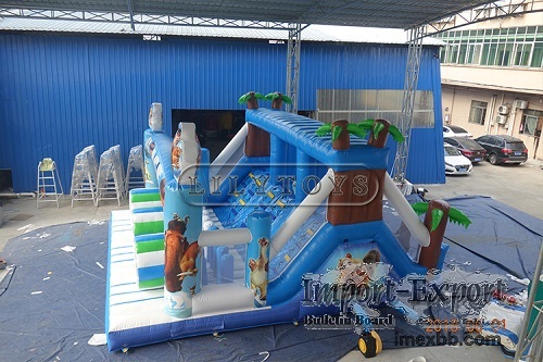 large inflatable comb obstacle course party Inflatable obstacle course for 