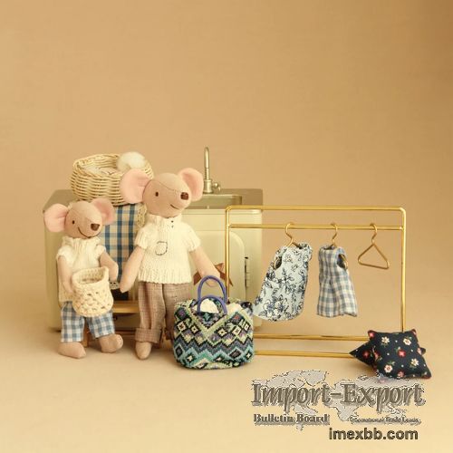 Doll House Stuff Miniature Accessories Tiny Coat Rack For Dolls