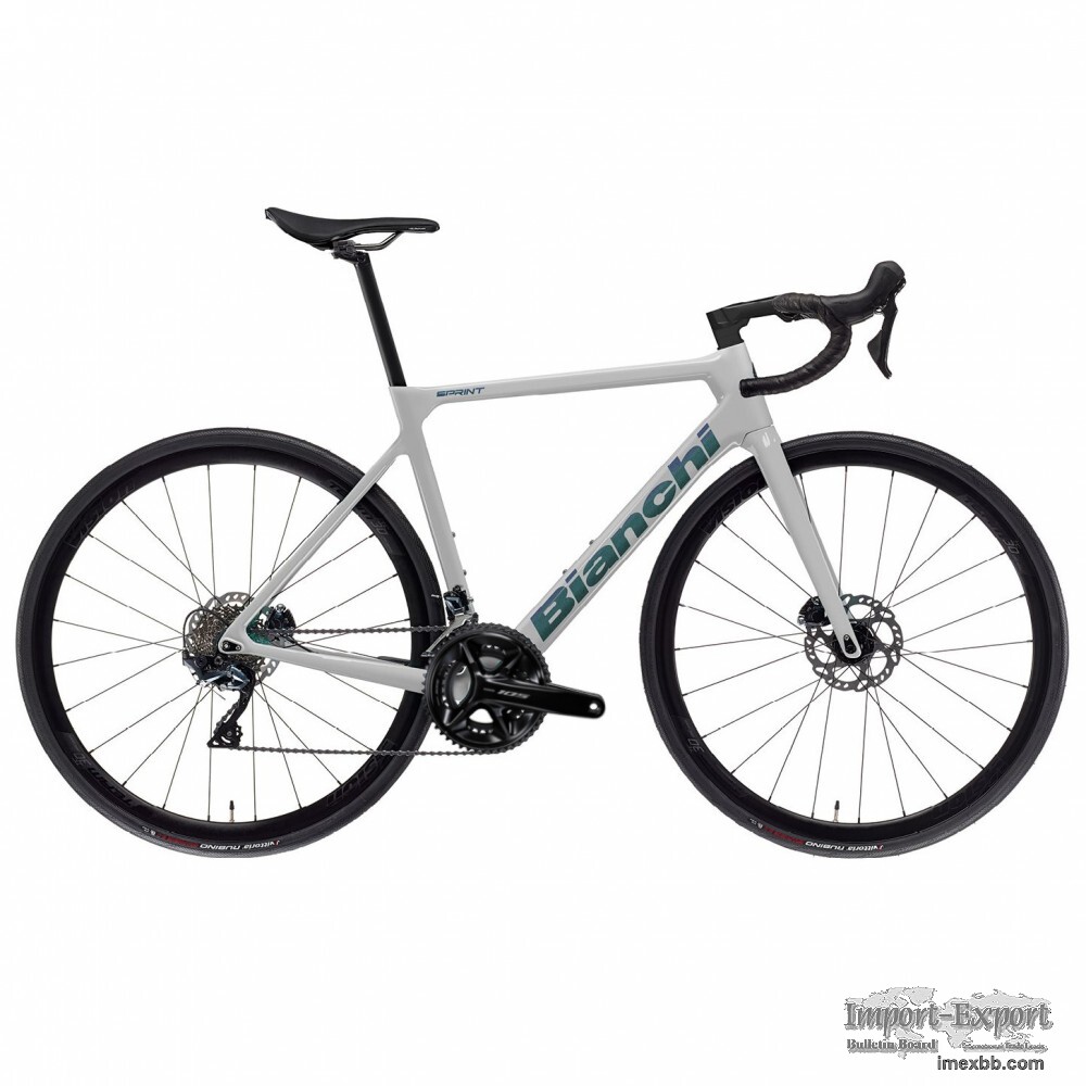 2025 Bianchi SPRINT - 105 Carbon Road Bike - Light Grey (WORLDRACYCLES)