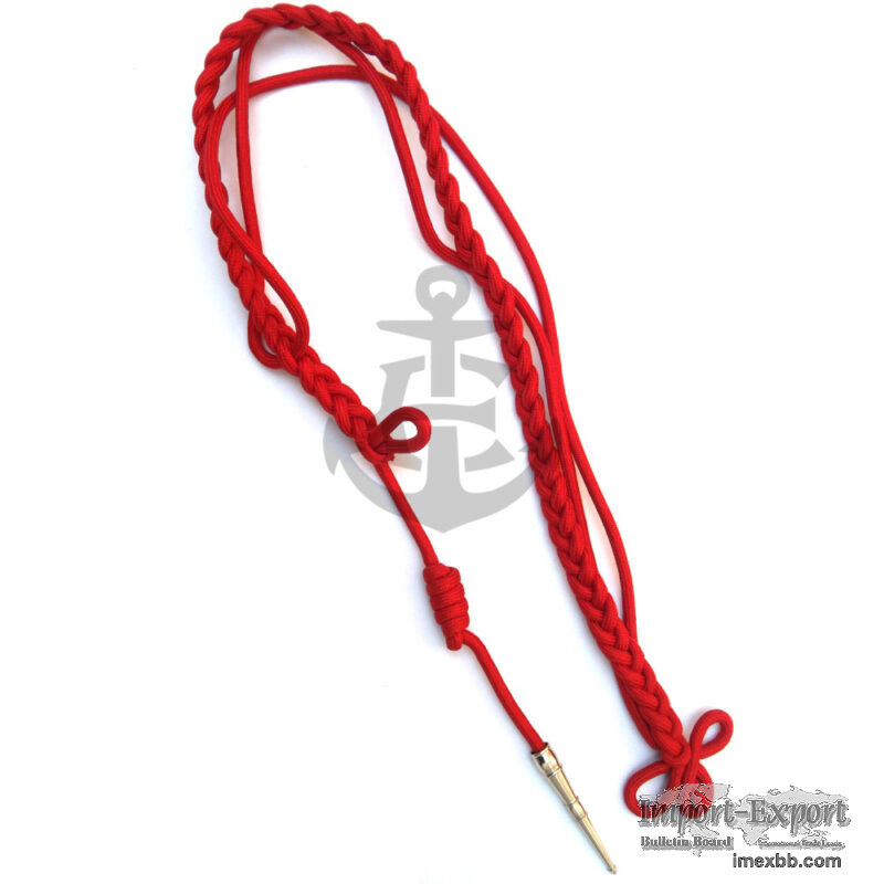 Military Red Silk Aiguillette